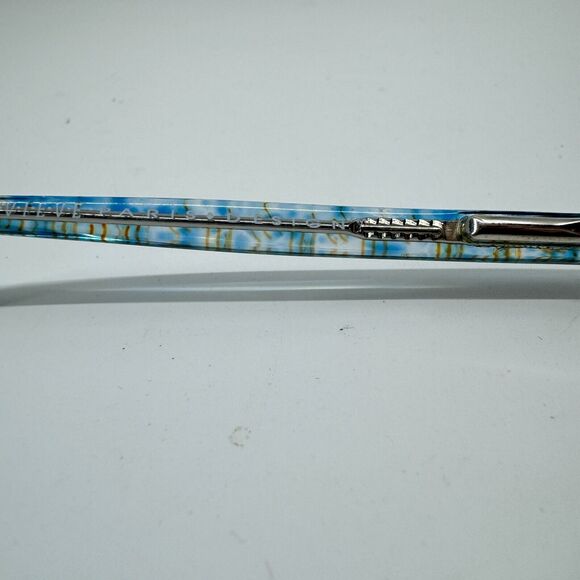 Vintage Genevieve Paris Eyeglasses Mo Lynn 53[]14 Translucent Blue used H12128 - Picture 5 of 10